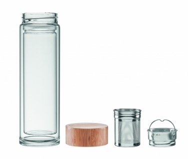 Лого трейд pекламные подарки фото: Термобутылка стеклянная München