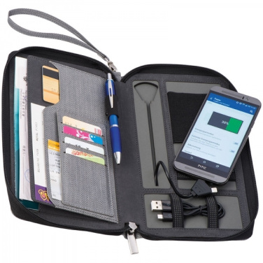 Логотрейд pекламные подарки картинка: Дорожная папка с внешним аккумулятором Almera