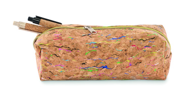 Логотрейд бизнес-подарки картинка: Coloured cork pencil case