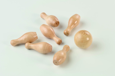 Логотрейд бизнес-подарки картинка: Mini pine wood bowling set