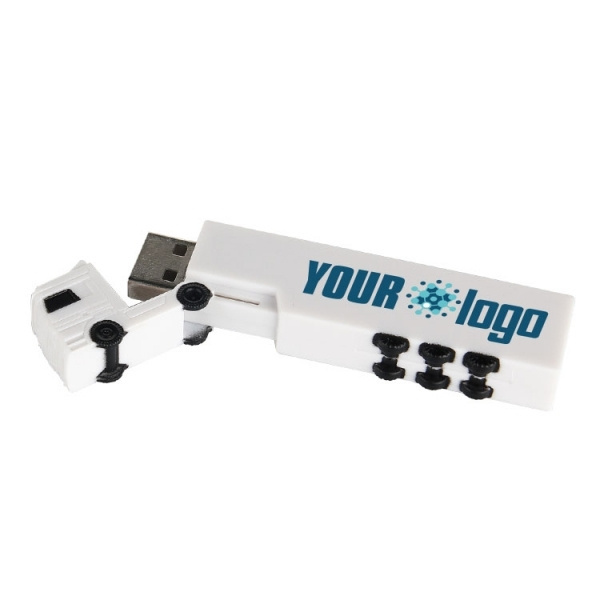 Логотрейд pекламные cувениры картинка: Пластиковая USB-флешка