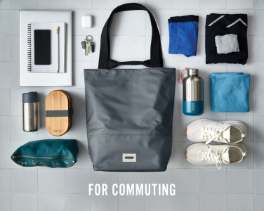 Логотрейд pекламные продукты картинка: Черная термосумка-тоут/холодильник Blum 16 л