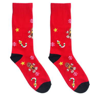 Лого трейд бизнес-подарки фото: Pair of Christmas socks L