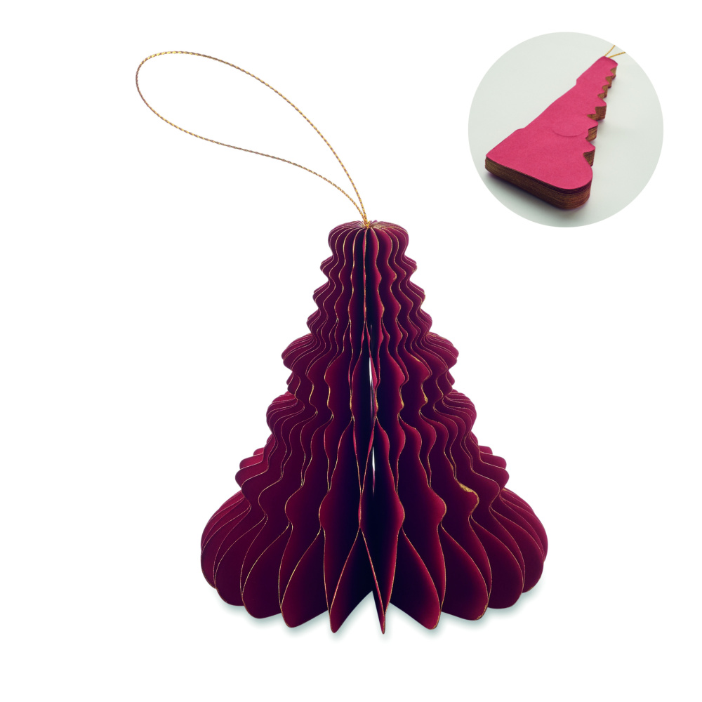 Логотрейд бизнес-подарки картинка: Christmas paper tree hanger