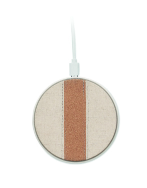 Лого трейд бизнес-подарки фото: Cork wireless charger 15W
