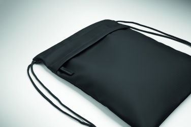 Лого трейд бизнес-подарки фото: Drawstring bag in 600D RPET