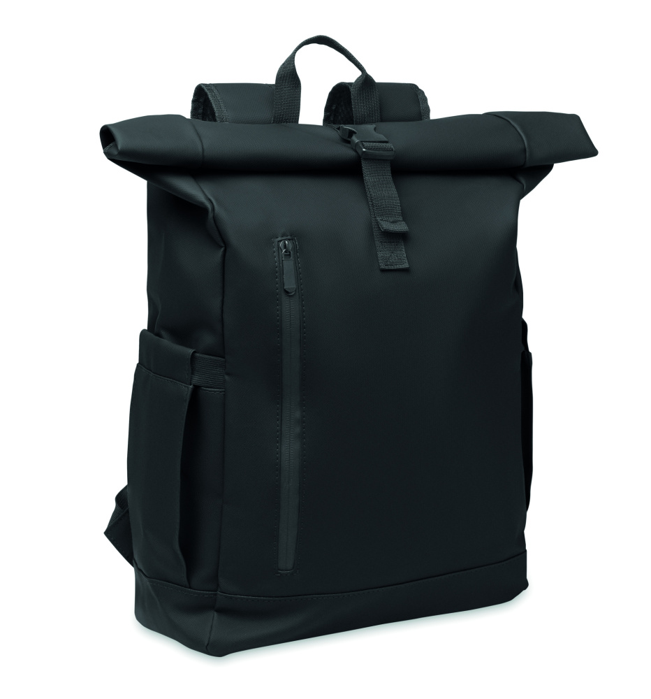 Логотрейд pекламные подарки картинка: Rolltop laptop rucksack 600D