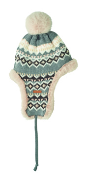 Логотрейд pекламные подарки картинка: Knitted beanie with ear flap