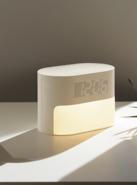 Логотрейд бизнес-подарки картинка: Будильник с белым шумом LumaRise RCS из переработанного пластика