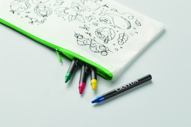 Логотрейд pекламные продукты картинка: Pencil case with 4 crayons