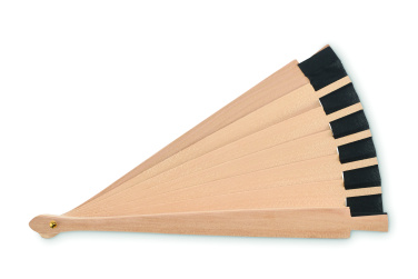 Логотрейд pекламные cувениры картинка: Wooden hand fan