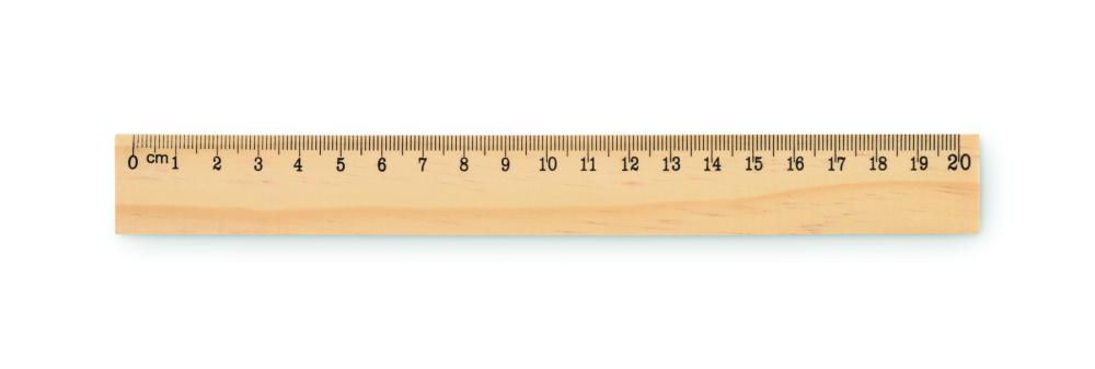 Логотрейд pекламные cувениры картинка: Wooden ruler 20cm