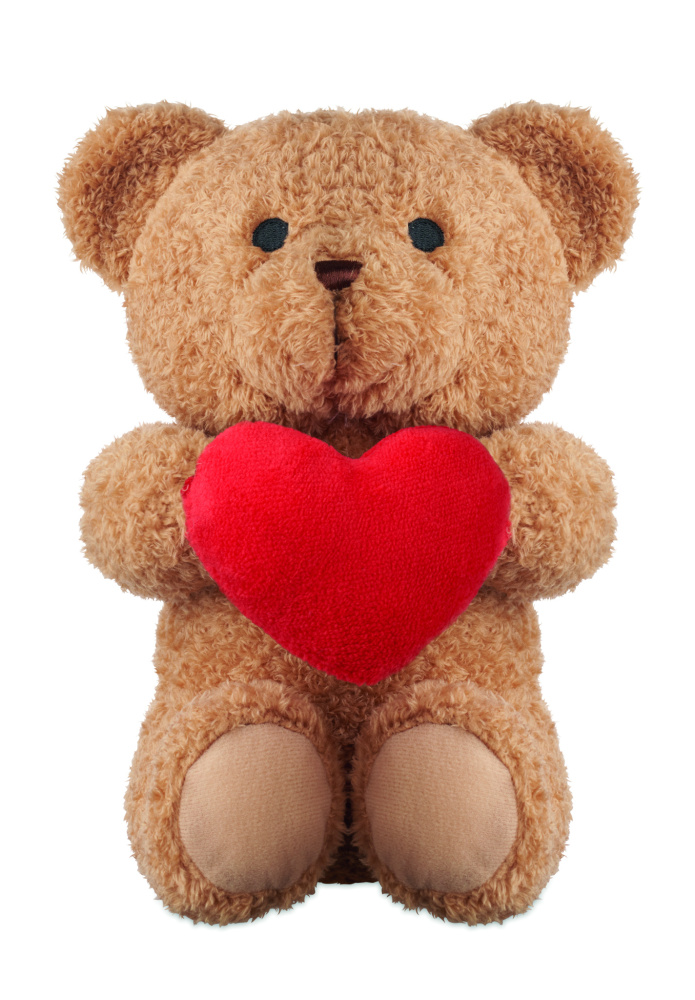 Лого трейд pекламные подарки фото: Teddy bear with heart 23cm