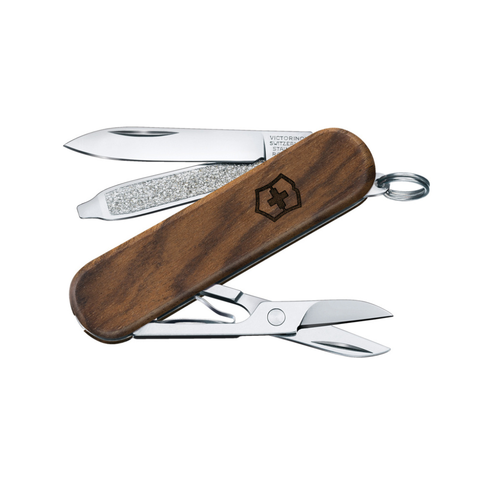 Логотрейд бизнес-подарки картинка: Карманный нож VICTORINOX Classic SD Wood, 5 функций