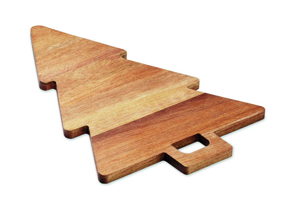 Лого трейд pекламные cувениры фото: Acacia serving board Xmas tree