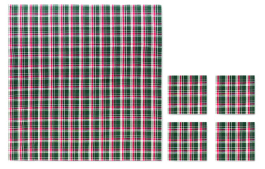 Логотрейд pекламные cувениры картинка: Chequer cotton tablecloth set