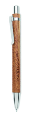 Лого трейд pекламные подарки фото: Acacia wood ball pen