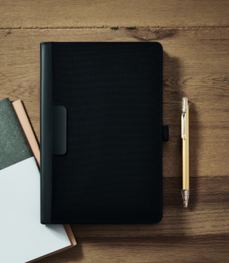 Лого трейд бизнес-подарки фото: A5 portfolio with notepad