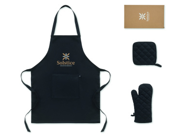 Лого трейд бизнес-подарки фото: Recycled cotton kitchen set