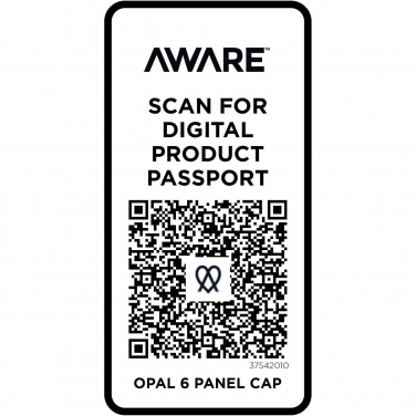 Logotrade profilprodukter bild: Opal 6-panels keps av Aware™-återvunnet material