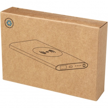 Logotrade reklamprodukter bild: Juice trådlös 4 000 mAh Type C-powerbank i återvunnen aluminium 