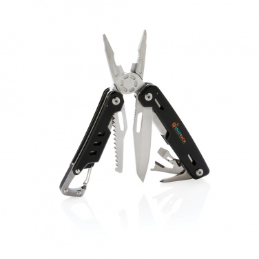 Logotrade profilprodukter bild: Solid multitool med karbinhake