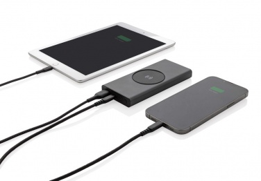 Logotrade kampanjprodukter bild: Terra 10.000 mAh18W/10W trådlös powerbank RCS