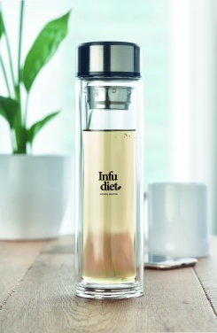 Logotrade presentreklam bild: Flaska med touchtermometer