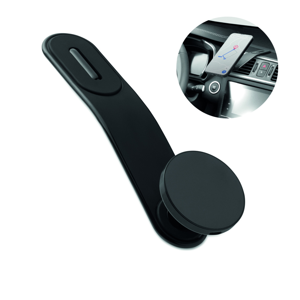 Logotrade presentreklam bild: 15W magnetisk mobil laddare