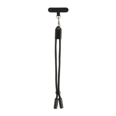 Logotrade reklamprodukter bild: LoopAmp RCS RPET handledsrem för telefon med 60 W kabel