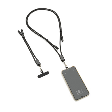 Logotrade presentreklam bild: LoopAmp RCS RPET handledsrem för telefon med 60 W kabel