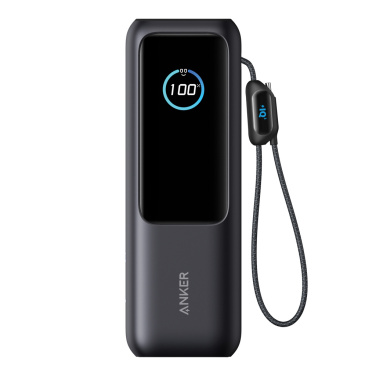 Logotrade kampanjprodukter bild: Anker Powerbank 25.000 mAh 165W med inbyggd utdragbar kabel