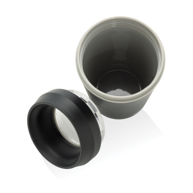 Logotrade reklamprodukter bild: Topl To Go-glas av återvunnen plast Patenterat 360-lock 354