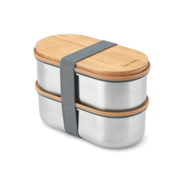 Logotrade presentreklam bild: Black+Blum Dubbel Rostfri Bento-låda