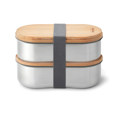 Logotrade profilprodukter bild: Black+Blum Dubbel Rostfri Bento-låda