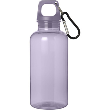 Logotrade presentreklam bild: Oregon 400 ml vattenflaska av RCS-certifierad återvunnen plast med karbinhake