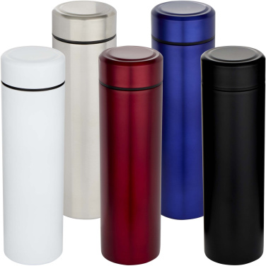 Logotrade presentreklam bild: Taylor 450 ml dubbelväggig termosflaska i rostfritt stål med tesil