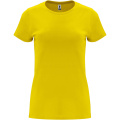 Capri kortärmad T-shirt för dam, Gul