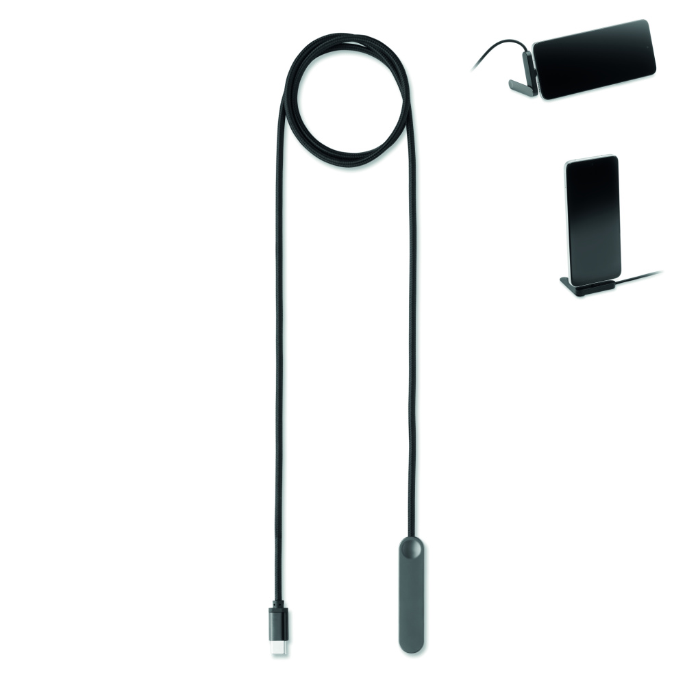 Logotrade kampanjprodukter bild: 60W USB-C-kabel telefonstativ